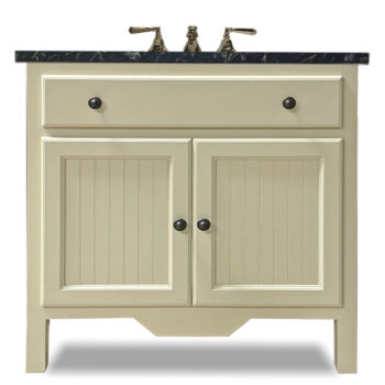 Beadboard Sink Base, 36" W; BM Bennington Gray