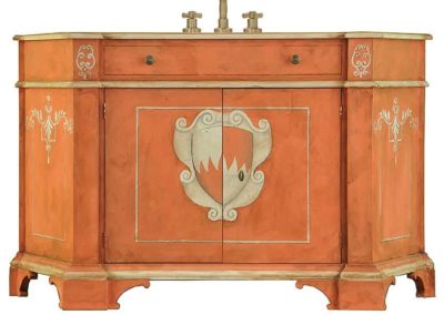 Hand Painted Ventian Sink Base - 58"
