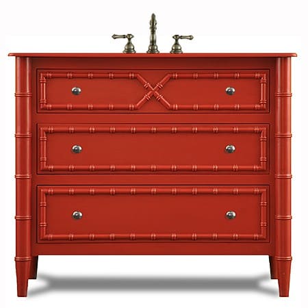 Bristol Sink Base - 42" - Barn Red