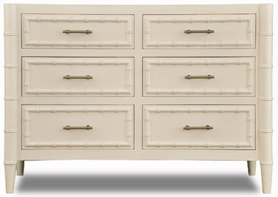 Custom Bristol Sink Base - 55" - Sea Pearl w/6 drawers