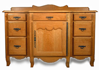 Custom Country French Sink Base - 60" - Honey Alder