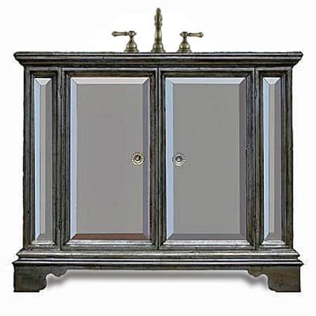 Mirrored Novella Sink Base - 44"