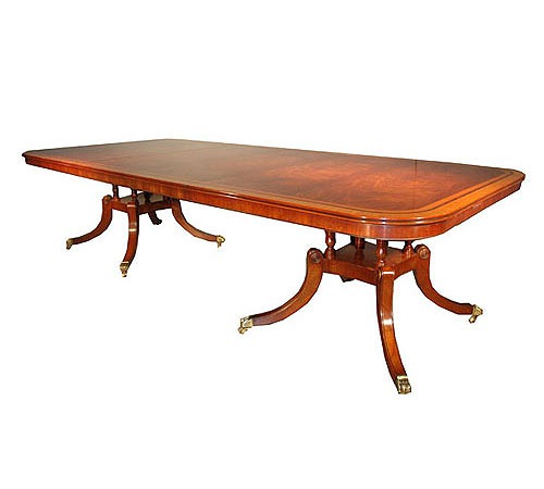 Mahogany Pedestal Dining Table