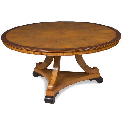 Curved Leg Round Dining Table