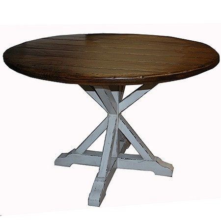 DIning Table Round Trestle Table