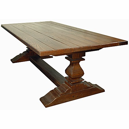 Double Pedestal Dining Table