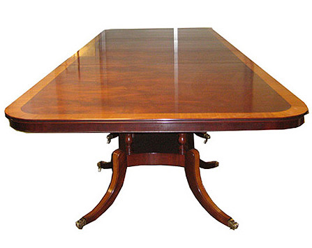 Triple Pedestal Dining Table