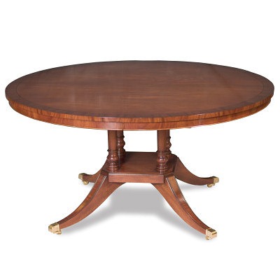 Four Column Round Dining Table