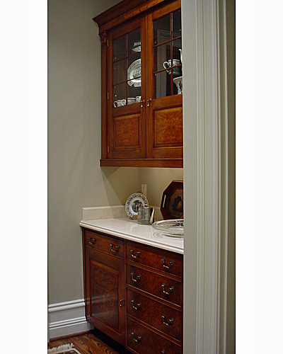 Walnut Veneer Wet Bar