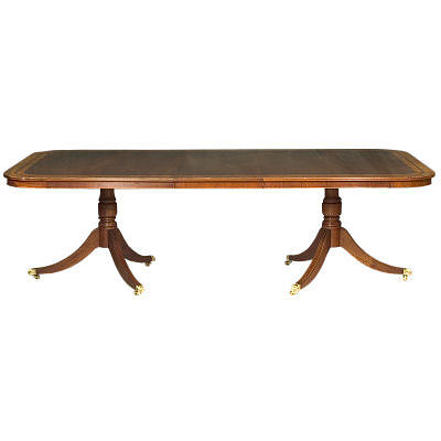 Mahogany Pedestal Dining Table