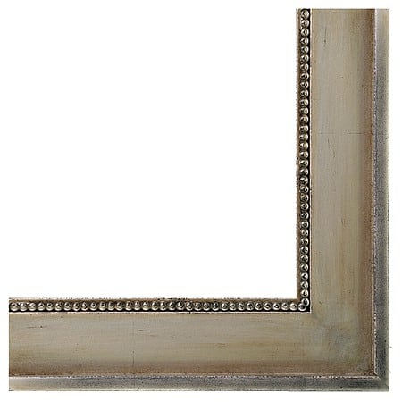 Silver Bead Mirror Frame