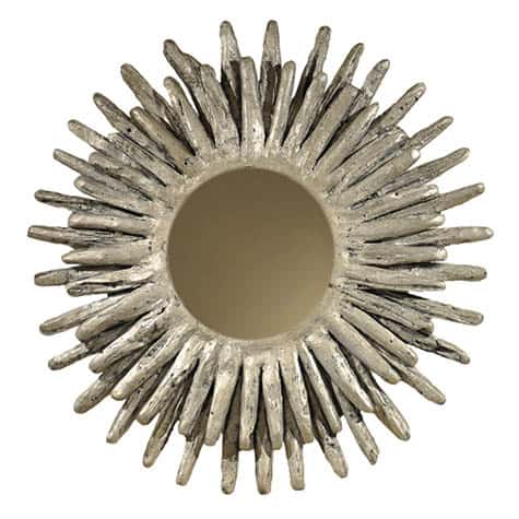 Donatella Silver Round Mirror
