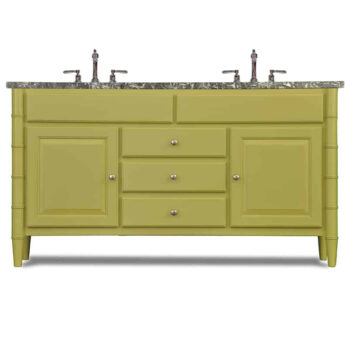 Bamboo Double Sink Base - 66"