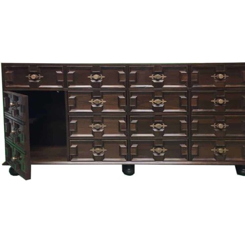 Custom Jacobean chest sink base - 72" x 23" 35"