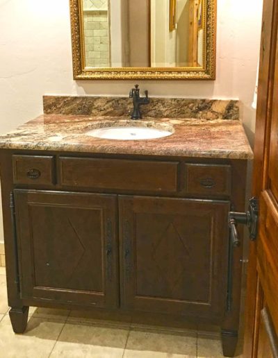 Custom Tuscany Sink Base