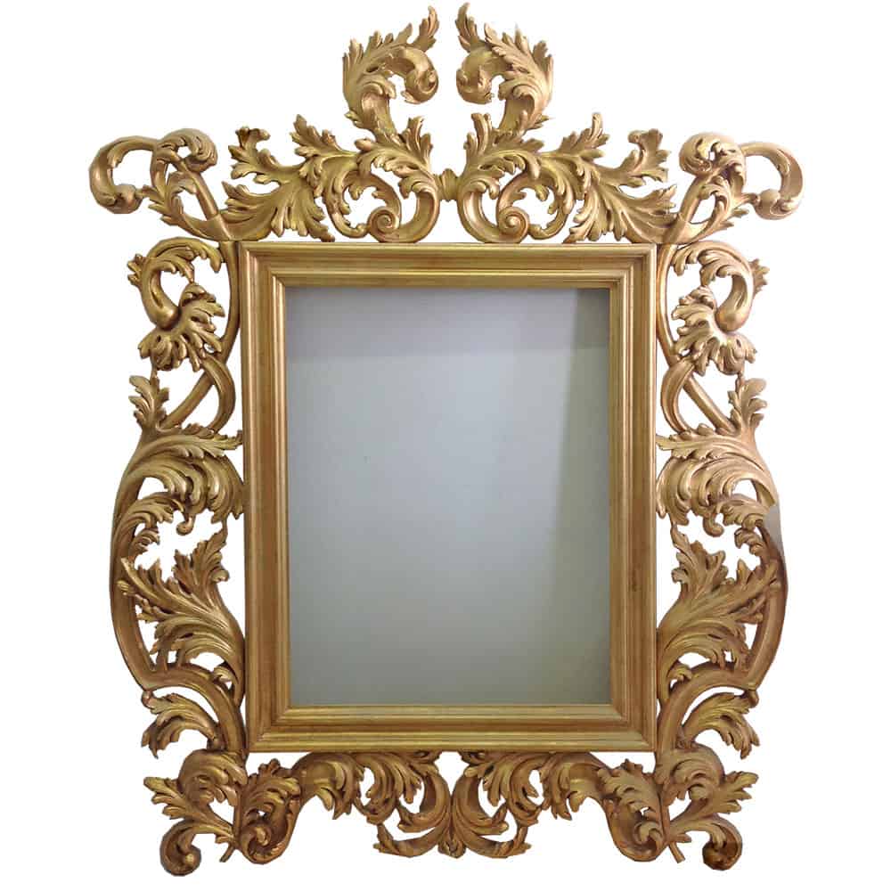 Gold Leaf Carved Mirror Frame - J. Tribble