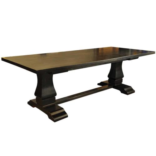 Custom Oak Trestle Table