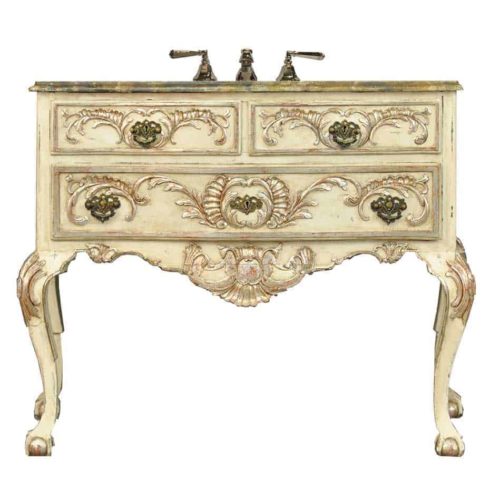 Painted Louis XV Commode - 42.25" W; #FR-2020a-35