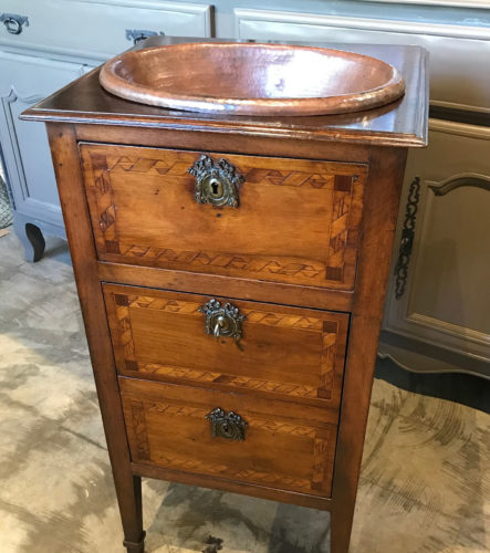 Petite Commode with Native Trails Sink