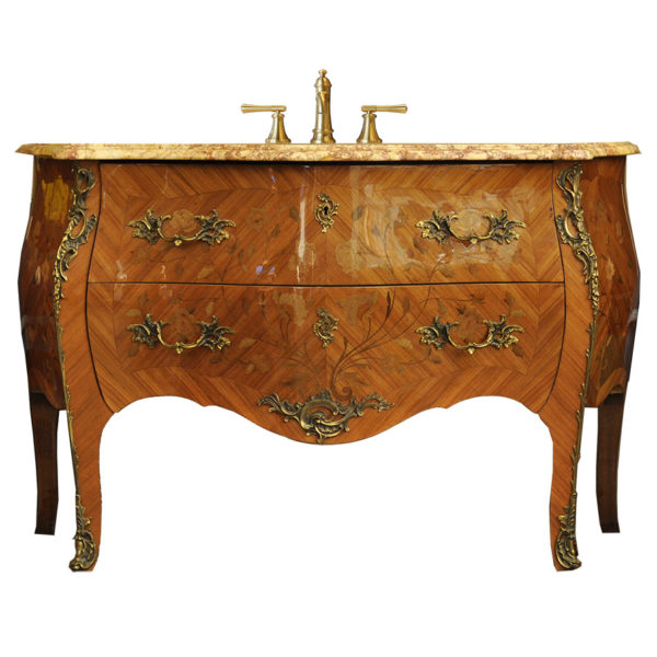 Louis XV Style Marqueterie Commode