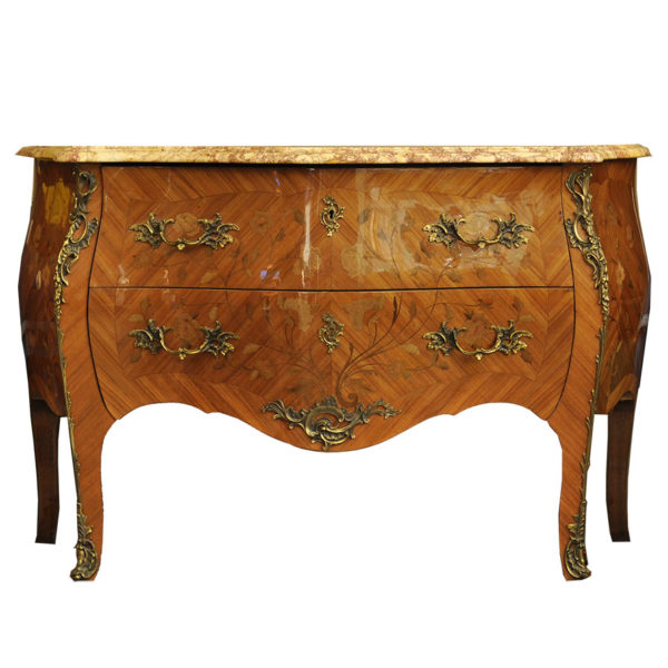 Louis XV Style Marqueterie Commode