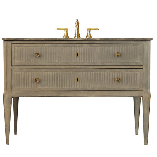 Painted 2-drawer Commode