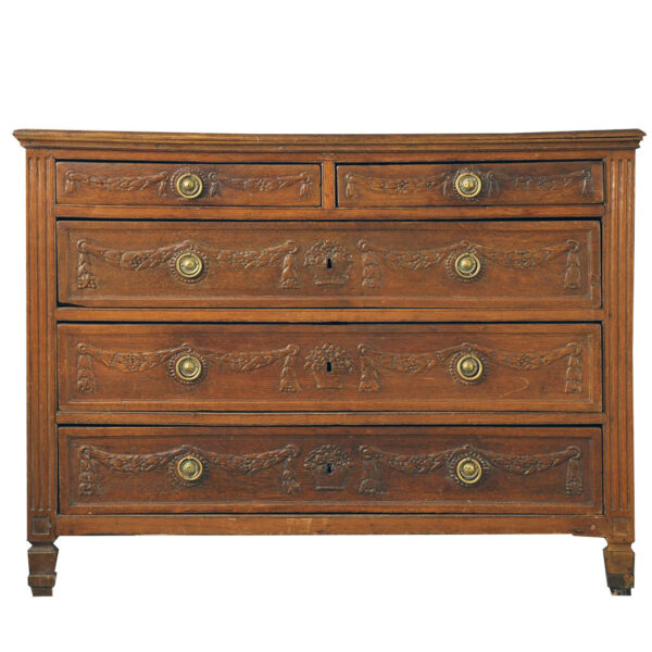 Louis XVI Style Oak Commode