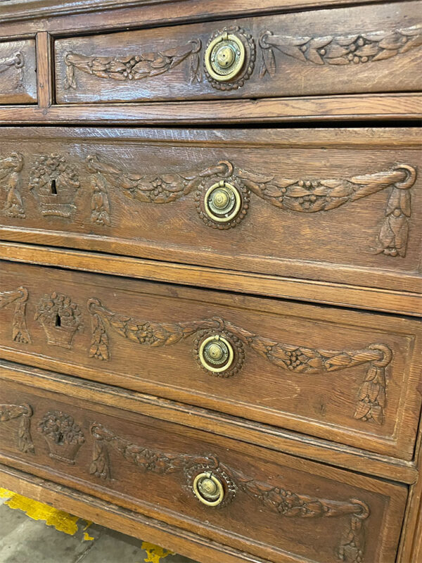 Louis XVI Style Oak Commode