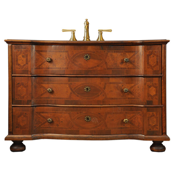Swiss Period Commode with Marqueterie