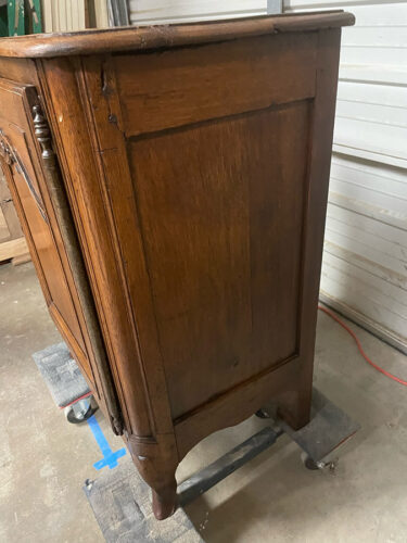 Small Oak One-Door Cabinet