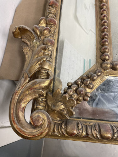 Napoleon III Gilded Mirror Frame