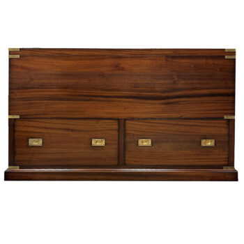 Mahogany Campaign Style TV Cabinet