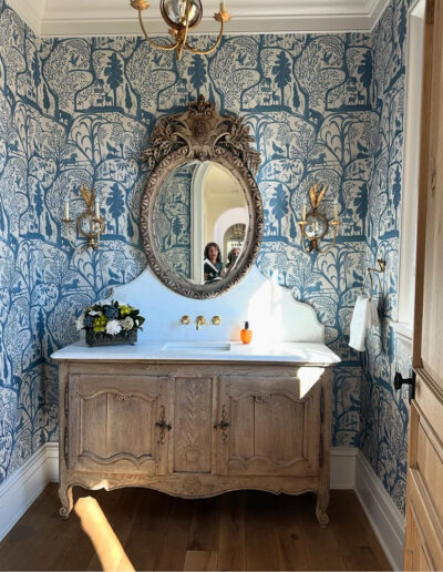 converted antique vanity