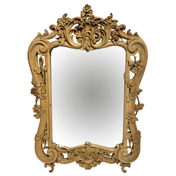 Louis XV Style Bleached Walnut Mirror
