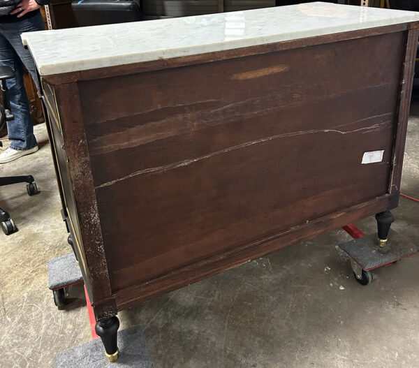 Louis XVI Style Black Commodes